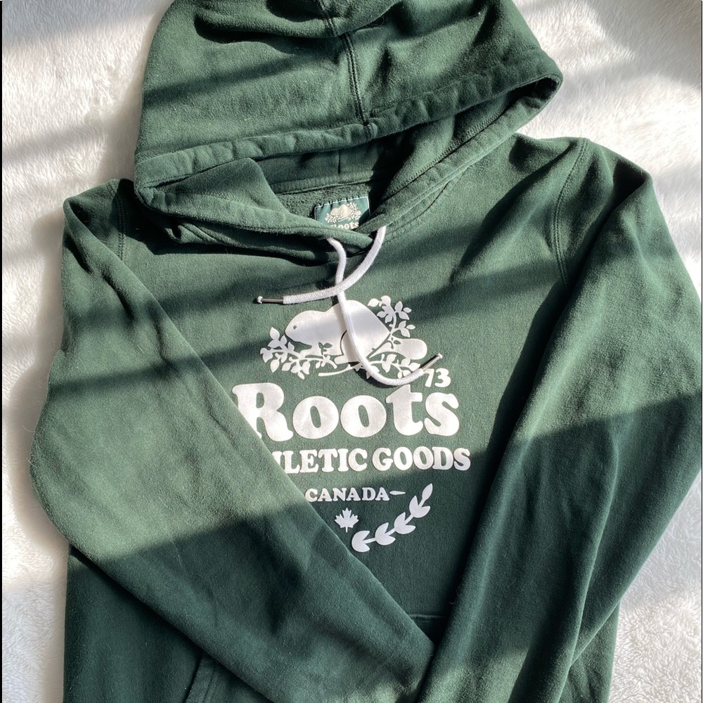 Roots Athletic Goods Canada Dark Green Hoodie